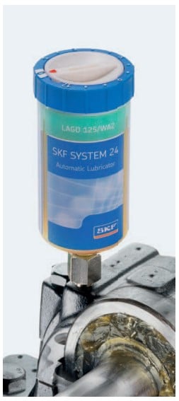 Lubrificantes automáticos por ponto único acionados a gás - Série SKF LAGD