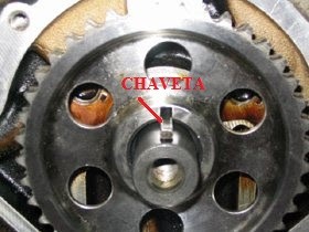 Engrenagens e rodas dentadas montadas com chaveta Engrenagens e rodas dentadas montadas com chaveta