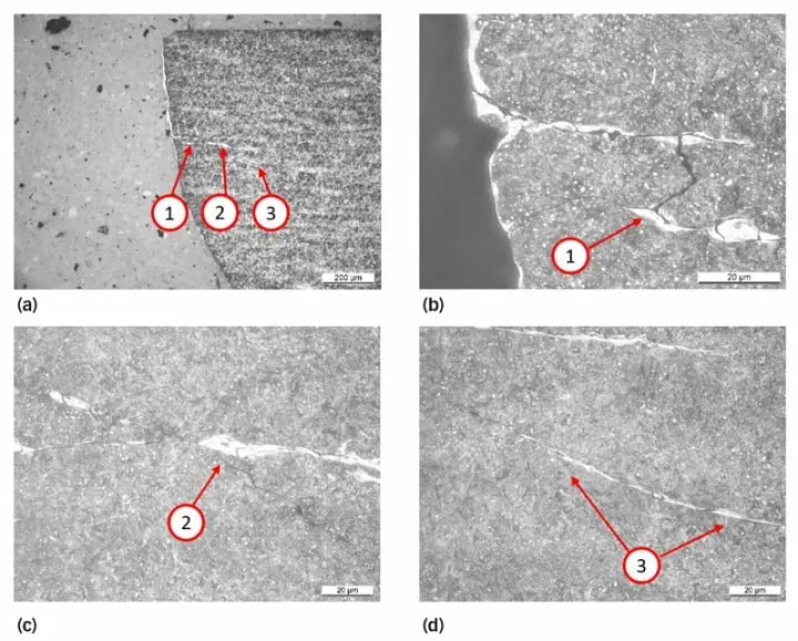 Rachaduras brancas em rolamentos reveladas ao microscopio optico min Rachaduras brancas em rolamentos reveladas ao microscopio optico min