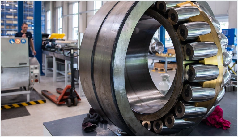 um rolamento remanufaturado na fabrica da skf em steyr austria Um rolamento remanufaturado na fábrica da SKF em Steyr, Áustria.
