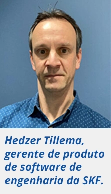 hedzer tillema gerente de produto Hedzer Tillema, gerente de produto de software de engenharia da SKF.