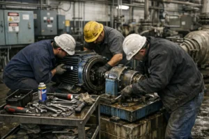 ciclo de manutenções emergenciais na indústria